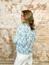 Natalie Embroidered Floral Print Top