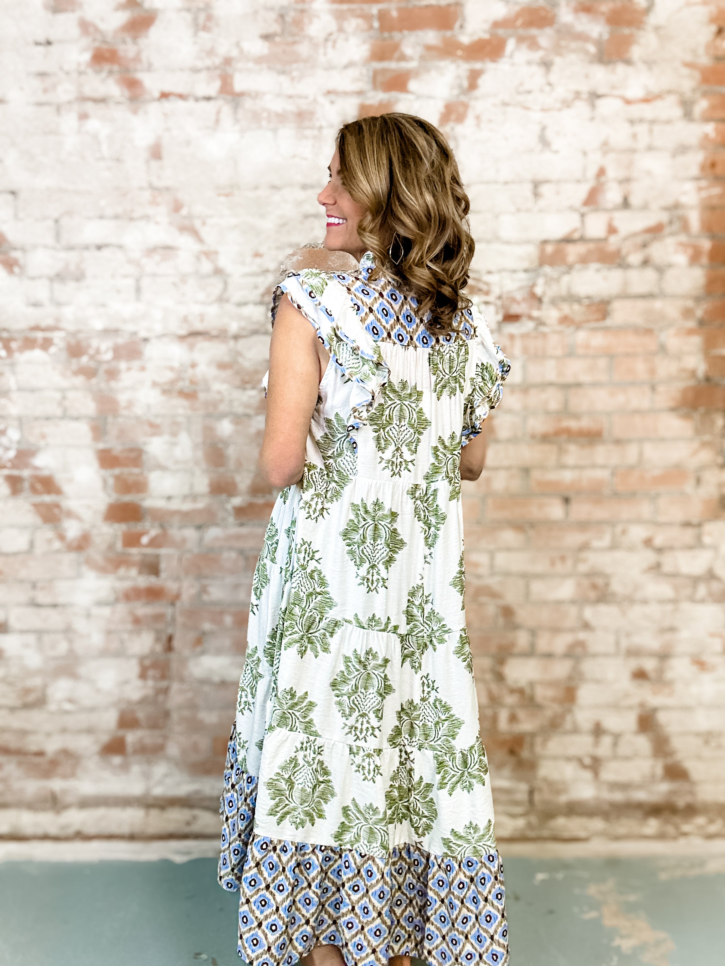 Jessyca Mixed Print Dress