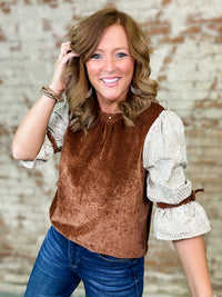 Noire Velvet Top
