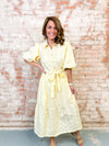 Cathi Eyelet Stripe Dress