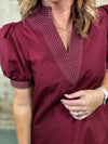 Meredith Contrast Stich Dress
