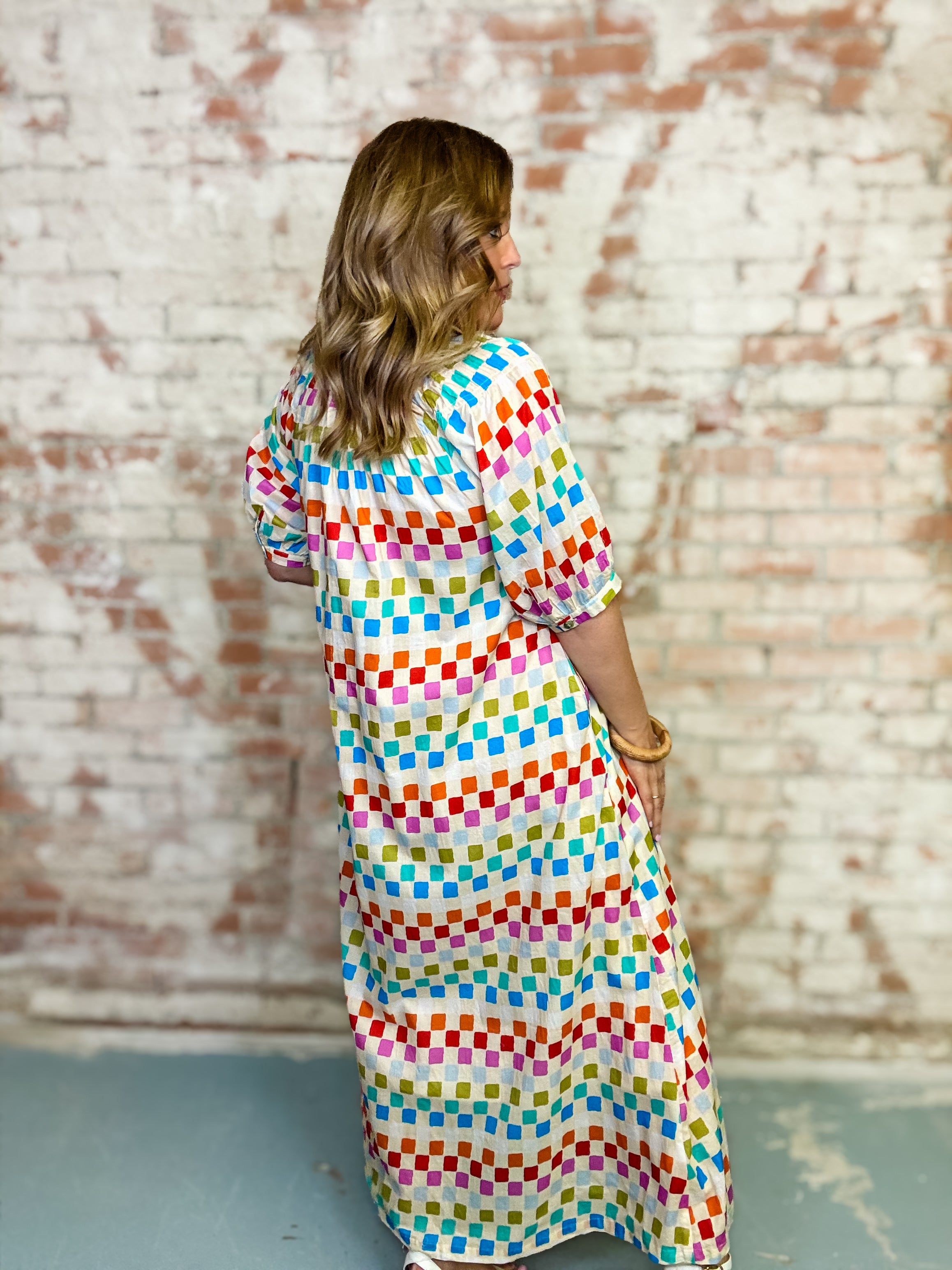 Summer Camp Geo Dress | Sunshine Tienda