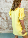Twila Yellow Textured Dress