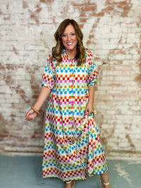 Summer Camp Geo Dress | Sunshine Tienda