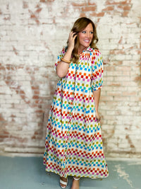 Summer Camp Geo Dress | Sunshine Tienda