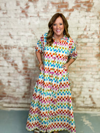 Summer Camp Geo Dress | Sunshine Tienda