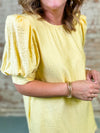 Twila Yellow Textured Dress