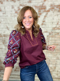 Valen Embroidered Top