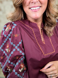 Valen Embroidered Top