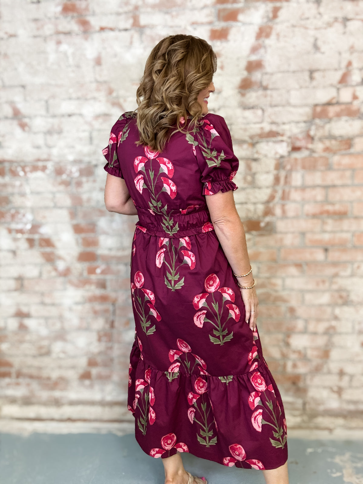 Cassandra Floral Print Dress