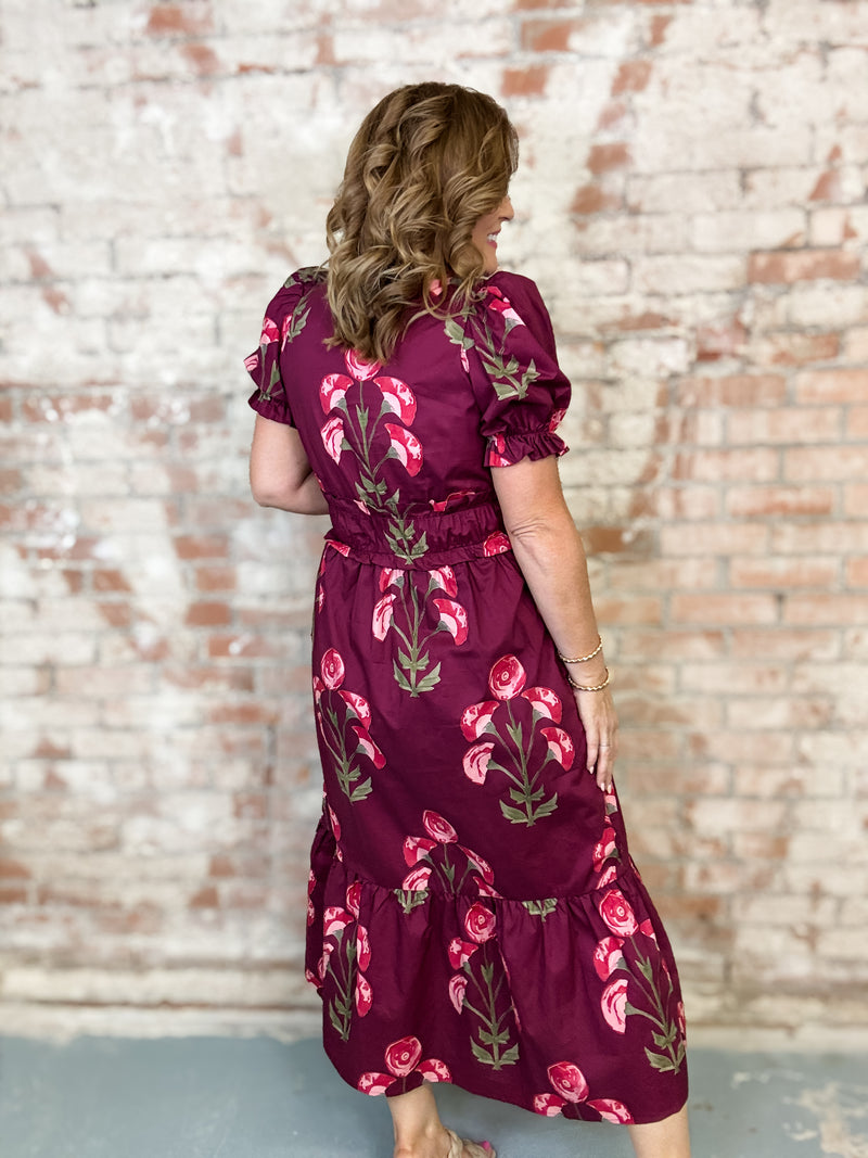 Cassandra Floral Print Dress