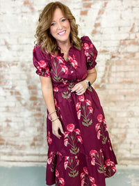 Cassandra Floral Print Dress