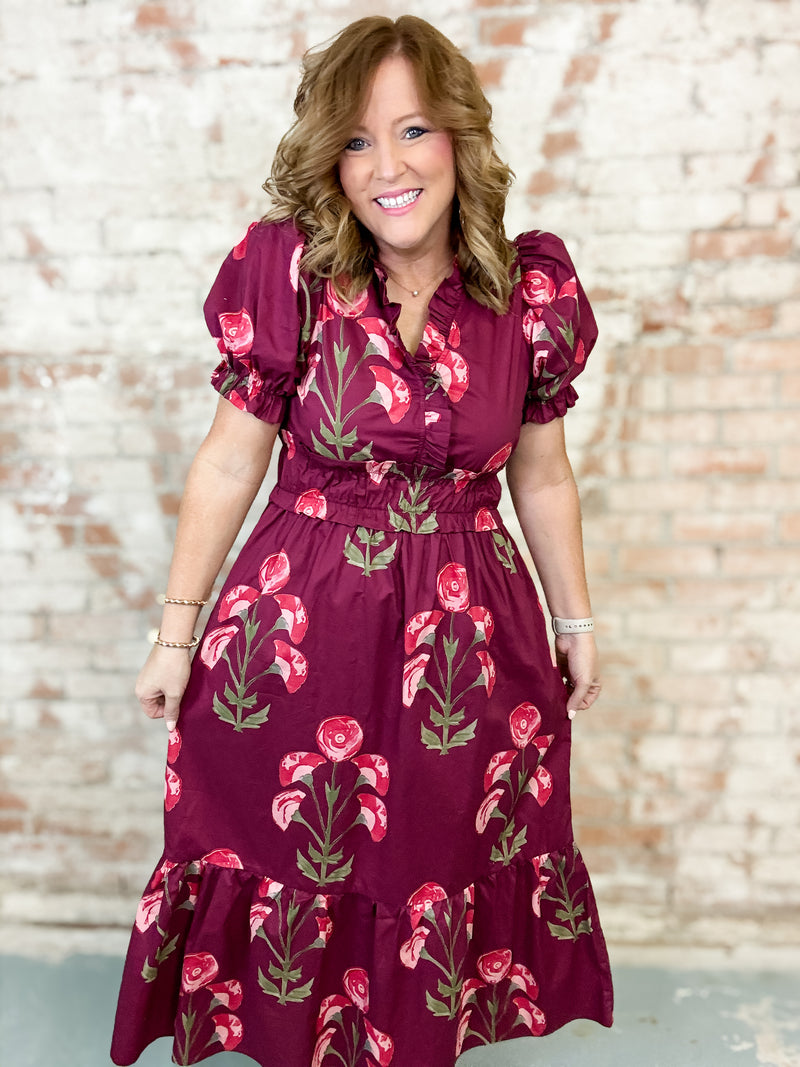Cassandra Floral Print Dress
