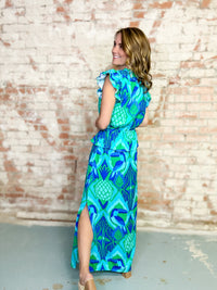 Blissy Tropical Maxi Dress