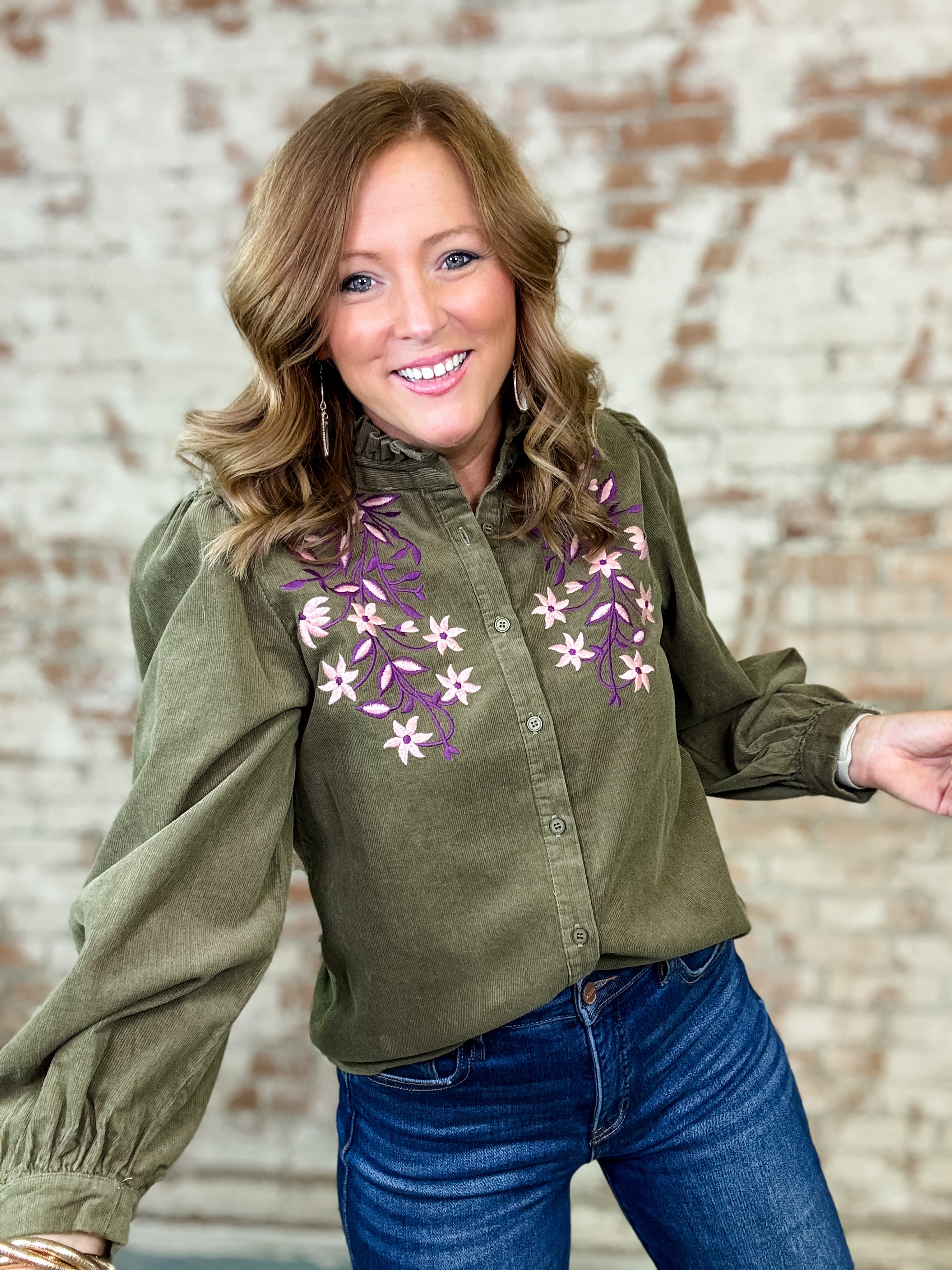 Trace Puff Sleeve Top