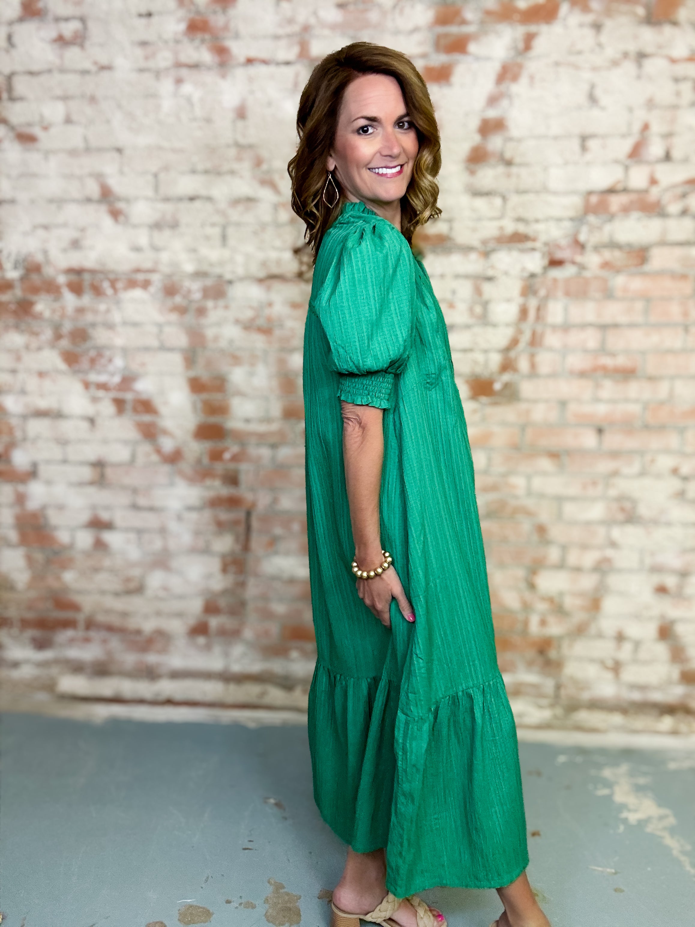 Aleah Textured Midi Dress