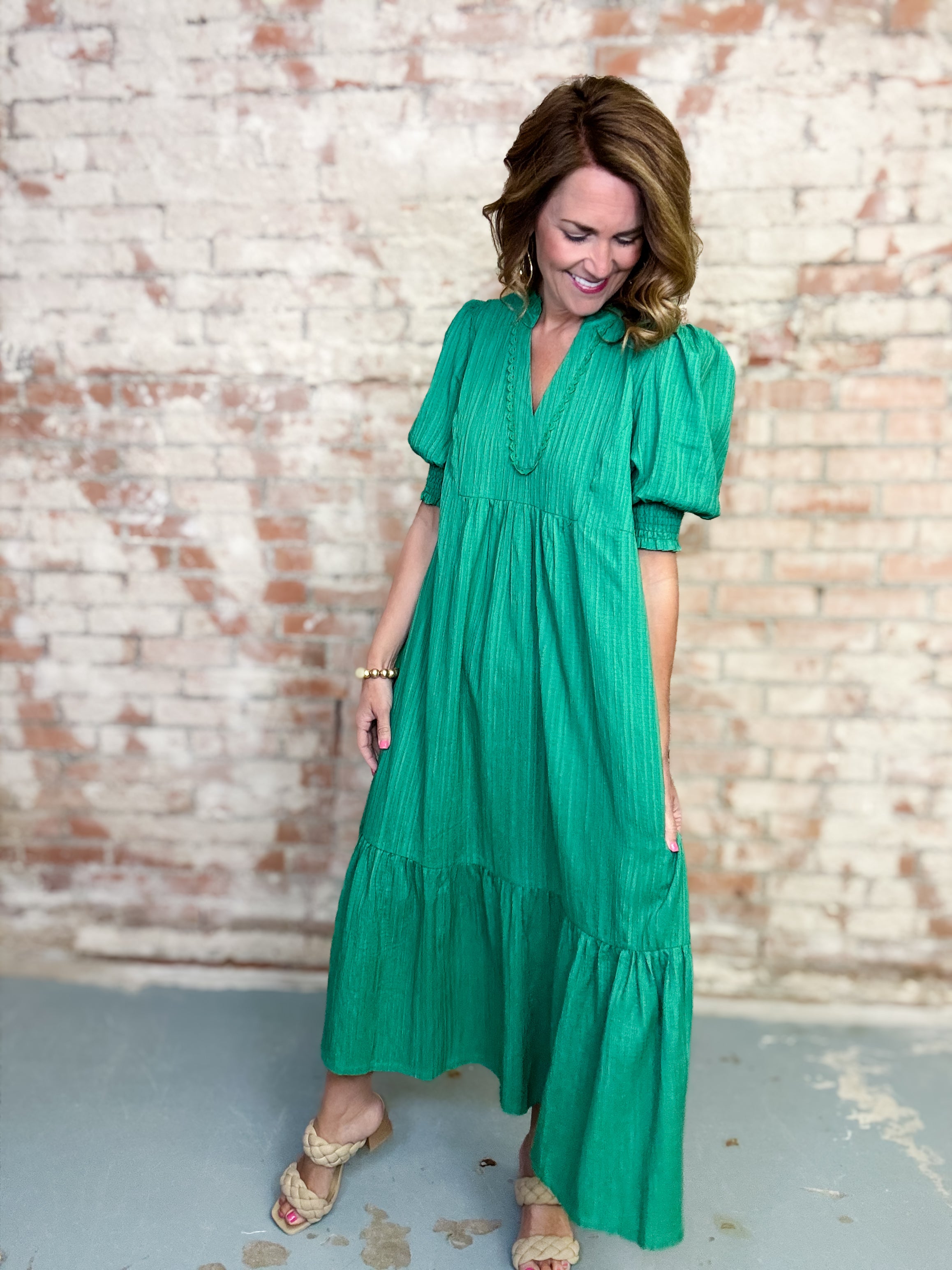 Aleah Textured Midi Dress