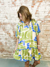 Jules Embroidered Print Dress