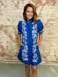 Cathie Embroidered Dress