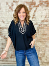 Alexa Leopard Trim Top