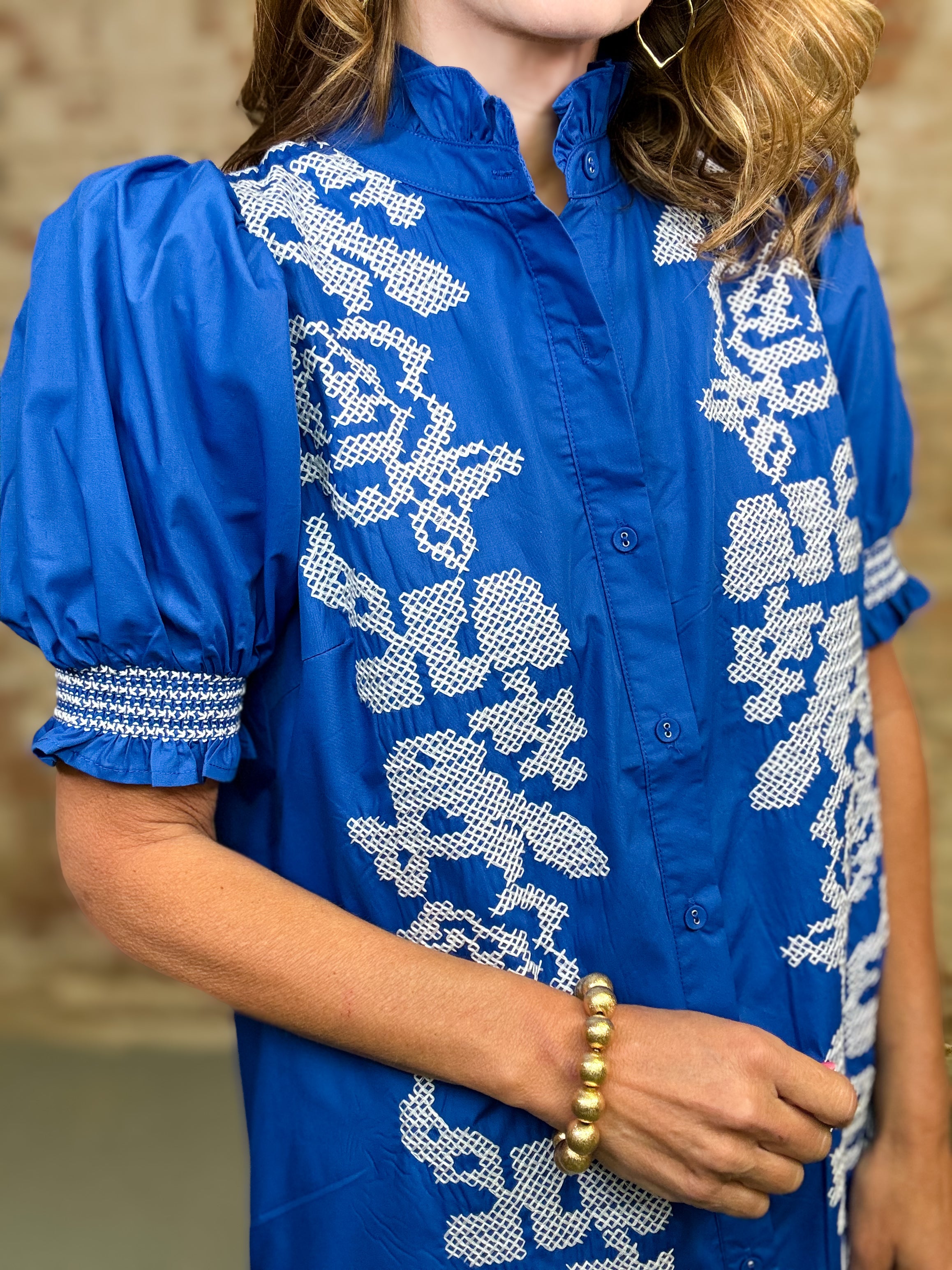 Cathie Embroidered Dress