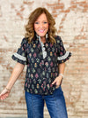 Carrie Ruffle Top