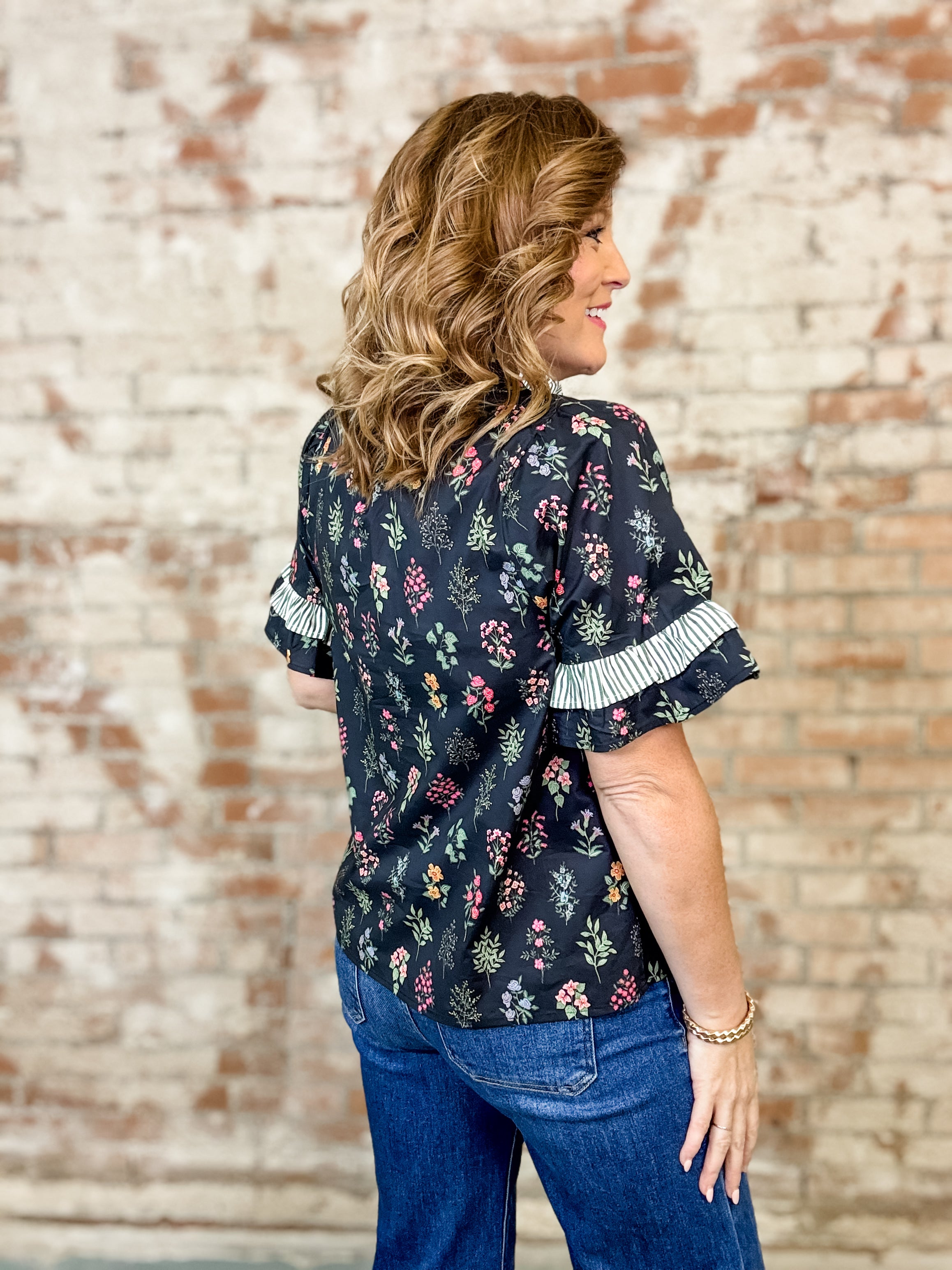 Carrie Ruffle Top