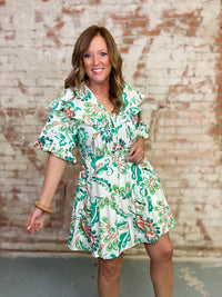 Pierre Ruffle Dress