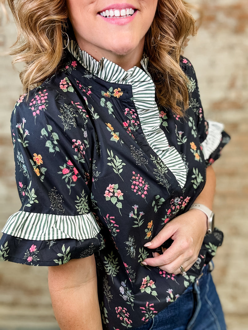 Carrie Ruffle Top