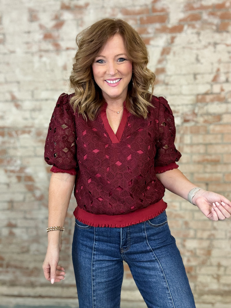 Wonda Floral Crochet Top