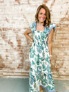 THML Susan Smocked Flutter Dress