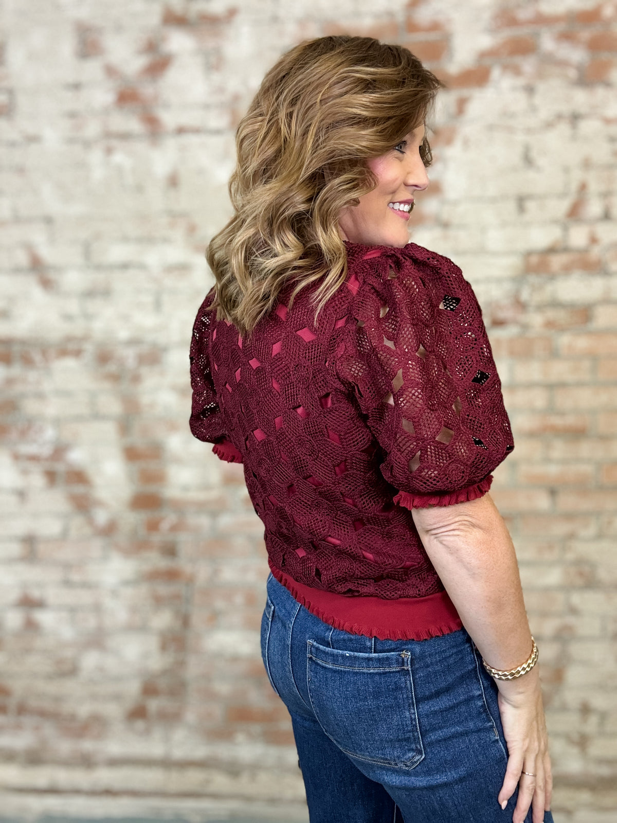 Wonda Floral Crochet Top