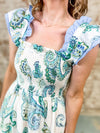 THML Susan Smocked Flutter Dress