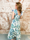 THML Susan Smocked Flutter Dress