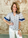 Gwen Embroidered Eyelet Top