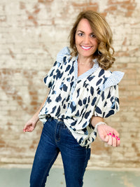 Mitzi Stripe Accent Top