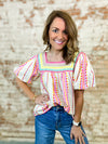THML Frasier Embroidered Top