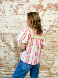 THML Frasier Embroidered Top
