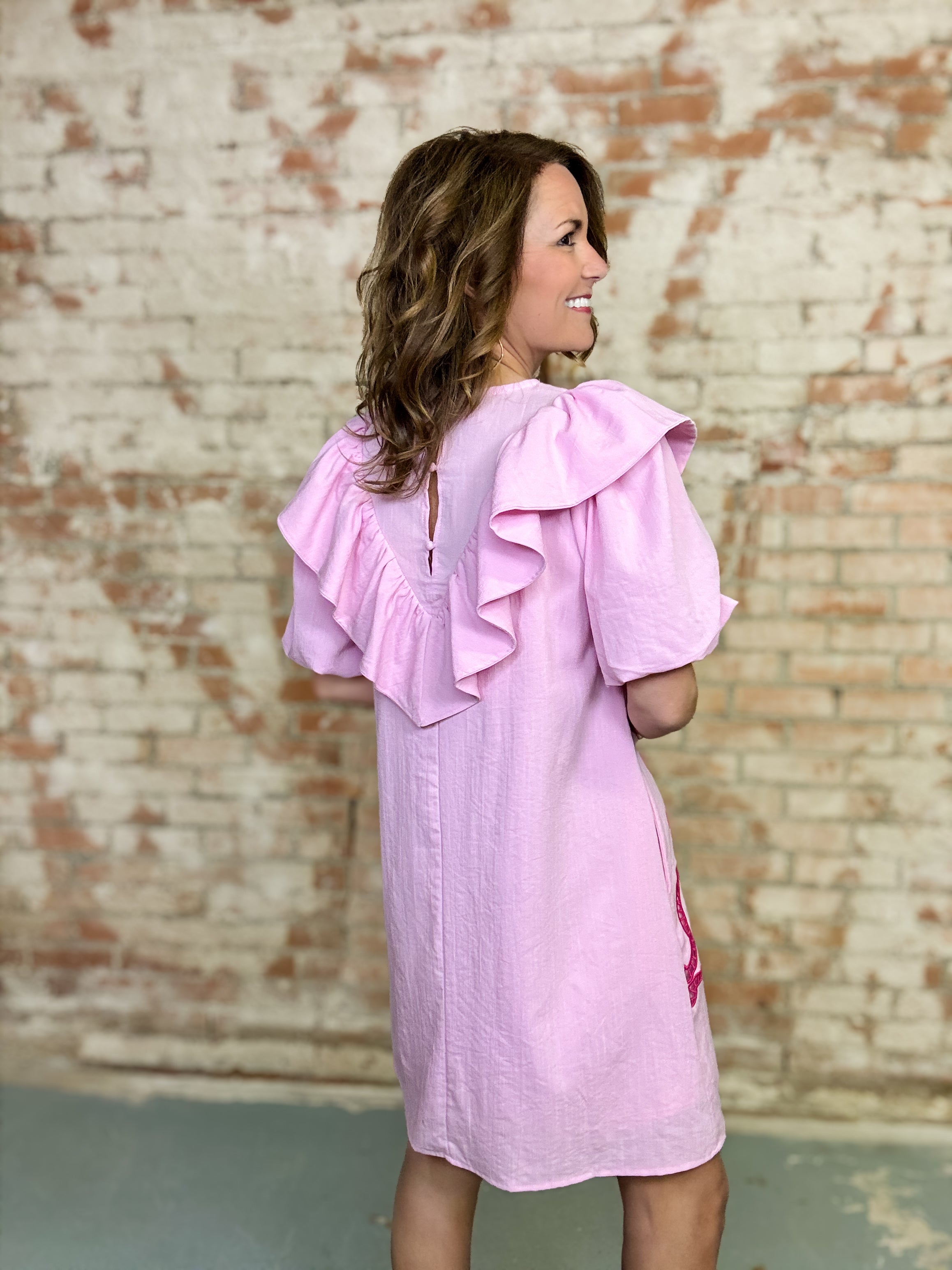 Jovanna Ruffle Dress