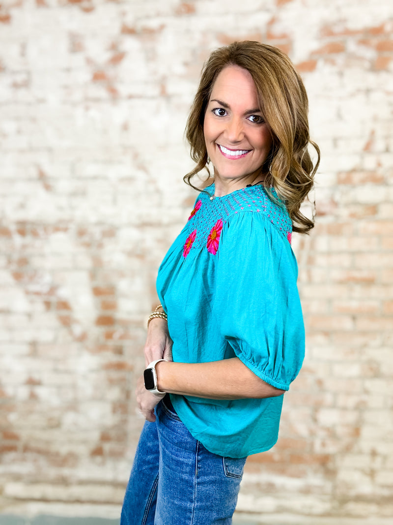 THML Tonette Embroidered Top