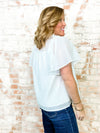 Lanette Embellished Textured Top - FINAL SALE