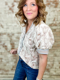 LouAnn Floral Print Top