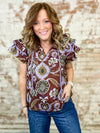 Jenna Tiered Sleeve Top