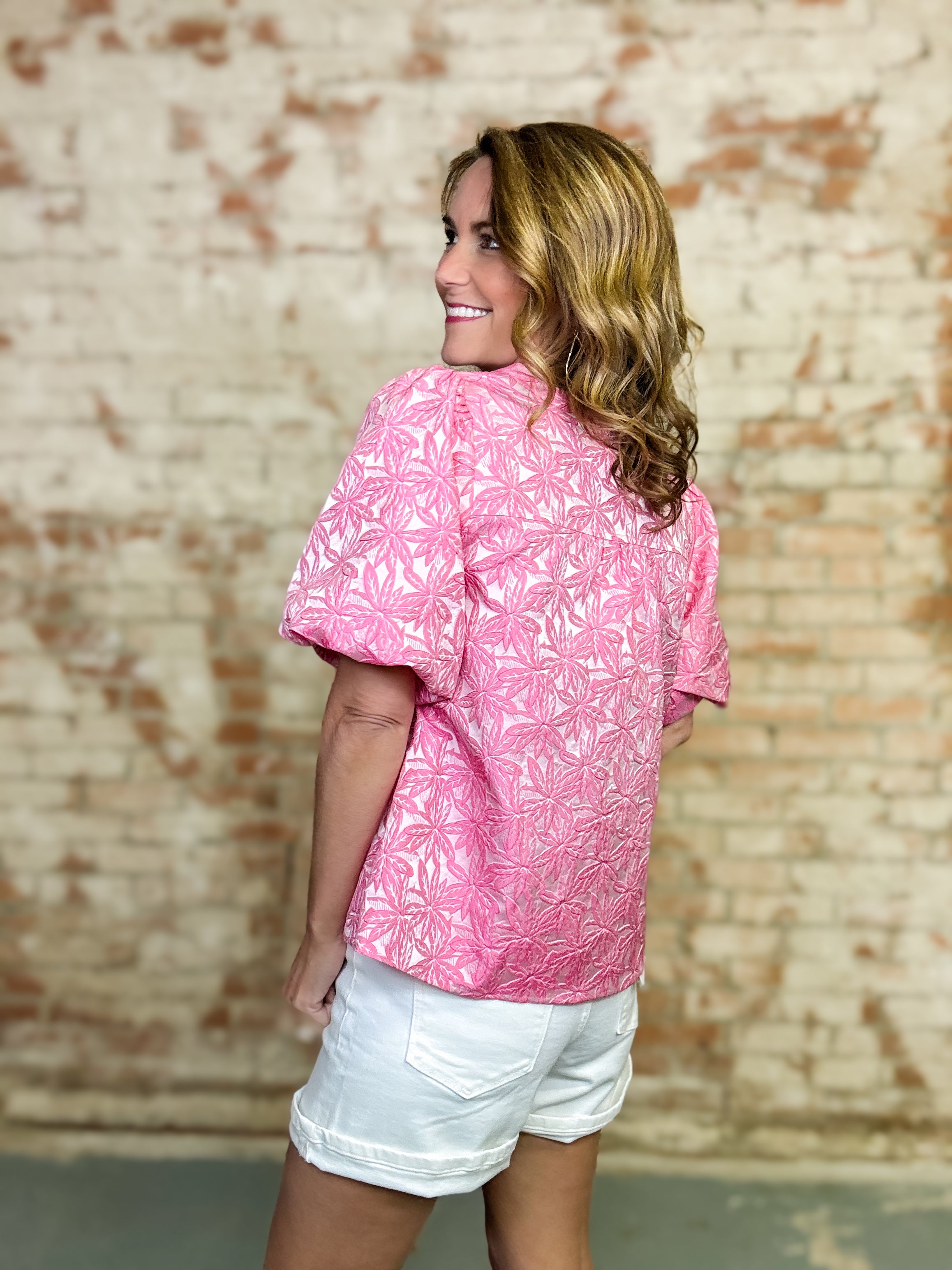 Elodie Jacquard Top