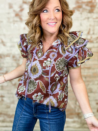Jenna Tiered Sleeve Top