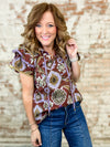 Jenna Tiered Sleeve Top