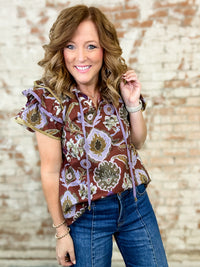 Jenna Tiered Sleeve Top