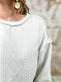 Indie Textured Ponti Pullover