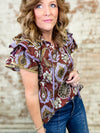 Jenna Tiered Sleeve Top