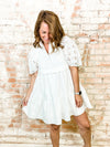 Bailie White Eyelet Dress - FINAL SALE